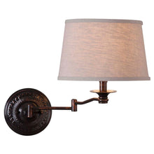 Load image into Gallery viewer, Kenroy Home 32217CBZ Riverside 16&quot; Copper Bronze Wall Swing Arm Lamp
