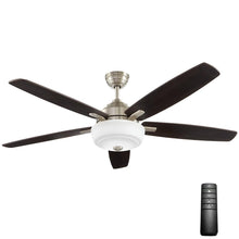 Load image into Gallery viewer, HDC 51714 Sudler Ridge 60 in. LED Indoor Brushed Nickel Ceiling Fan
