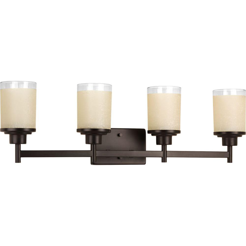 Progress Lighting P2998-20 Alexa 4-Light Antique Bronze Vanity Light