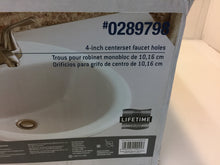 Load image into Gallery viewer, AquaSource 0289798 4&quot; Centerset Faucet Holes Drop-In Sink Lavabo
