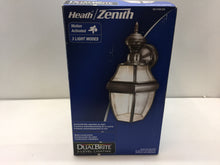 Load image into Gallery viewer, Heath Zenith HZ-4166-SA 150 Degree Silver Hanging Carriage Wall Lantern Sconce
