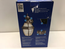 Load image into Gallery viewer, Heath Zenith HZ-4166-SA 150 Degree Silver Hanging Carriage Wall Lantern Sconce
