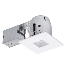 Load image into Gallery viewer, (8x) Globe Electric 90738 4&quot; White LED IC Swivel Spotlight Square Recessed Kit

