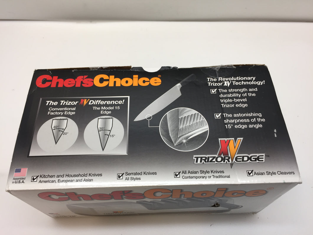 Chef'sChoice 15 Trizor XV EdgeSelect Professional Electric Knife Sharpener, NOB