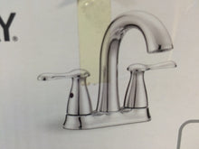 Load image into Gallery viewer, Glacier Bay F51A1071CP Asher 4&quot; Centerset 2-Handle Bathroom Faucet in Chrome
