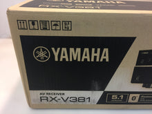 Load image into Gallery viewer, Yamaha RX-V381 5.1CH 4K Ultra HD Receiver HDMI Bluetooth, Black
