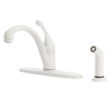 Load image into Gallery viewer, Delta 440-WH-DST Collins 1-Handle Standard Sprayer Kitchen Faucet White
