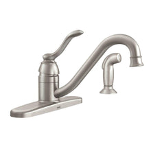 Load image into Gallery viewer, MOEN 87690SRS Banbury Standard Kitchen Faucet w/ Side Sprayer Stainless
