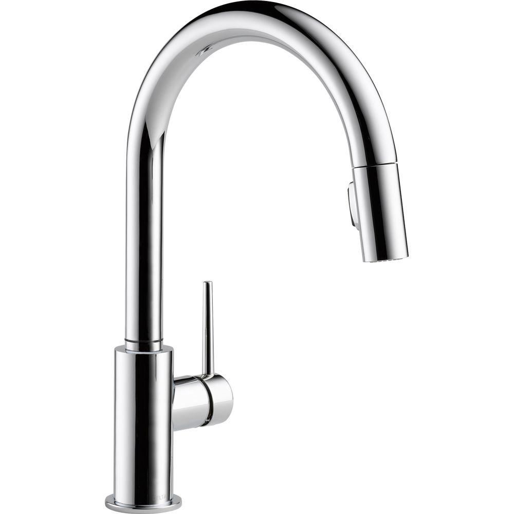 Delta Trinsic 9159-DST Single-Handle Pull-Down Sprayer Kitchen Faucet Chrome