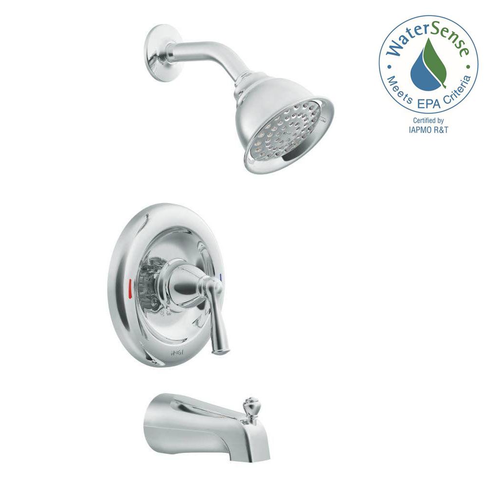 MOEN 82910 Banbury Single-Handle 1-Spray Tub & Shower Faucet w/ Valve, Chrome
