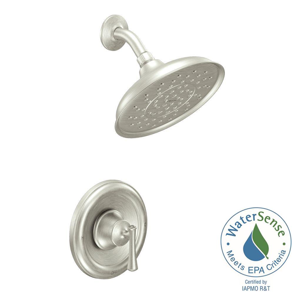 MOEN 82968EPSRN Ashville Eco-Performance Shower Faucet w/ Valve Brushed Nickel