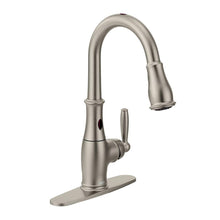Load image into Gallery viewer, MOEN 7185ESRS Brantford Pull-Down Sprayer Touchless Kitchen Faucet, Stainless
