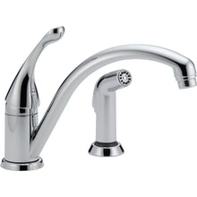 Load image into Gallery viewer, Delta 441-DST Collins 1-Handle Standard Kitchen Faucet w/ Side Sprayer, Chrome

