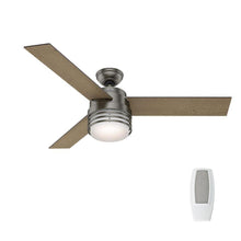 Load image into Gallery viewer, Hunter 59205 Mayford 54 in. LED Indoor Brushed Slate Ceiling Fan w/ Light Kit

