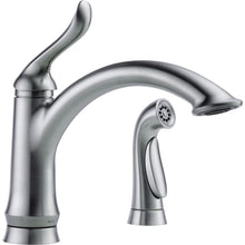 Load image into Gallery viewer, Delta Linden 4453-AR-DST Standard Sprayer Kitchen Faucet Arctic Stainless
