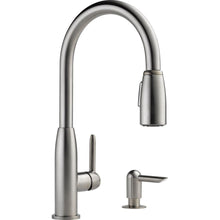 Load image into Gallery viewer, Peerless P188103LF-SSSD Apex Integrated Sprayer Kitchen Faucet Stainless
