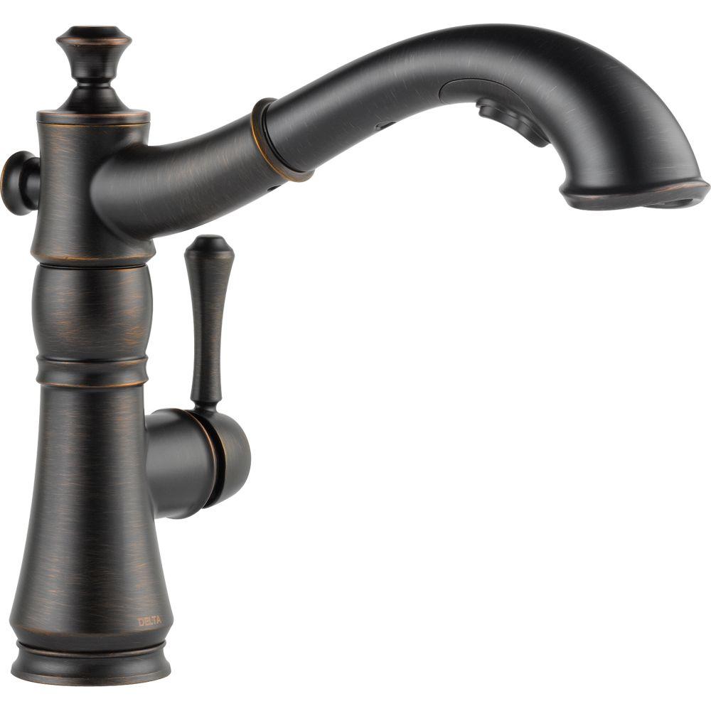 Delta 4197-RB-DST Cassidy Pull-Out Sprayer Kitchen Faucet Venetian Bronze