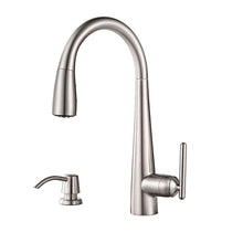 Load image into Gallery viewer, Pfister GT529-SMS Lita Pull-Down Sprayer Kitchen Faucet, Stainless Steel
