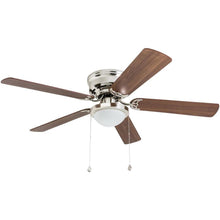 Load image into Gallery viewer, Harbor Breeze 41391 Armitage 52&quot; Brushed Nickel Flush Mount Ceiling Fan 915543
