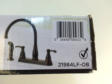 Load image into Gallery viewer, Delta 21984LF-OB Porter 2-Handle Standard Kitchen Faucet Oil Rubbed Bronze
