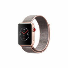 Load image into Gallery viewer, Apple Watch Series 3 42mm Gold Aluminium Case Pink Sand Band GPS LTE MQK32LL/A
