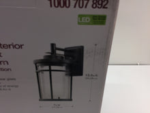 Load image into Gallery viewer, Home Decorators DW7178BK Black Outdoor LED Medium Wall Light Lantern 1000707892
