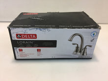 Load image into Gallery viewer, Delta 25716LF-SS-ECO Lorain Stainless 2-handle 4&quot; Centerset Bath Sink Faucet
