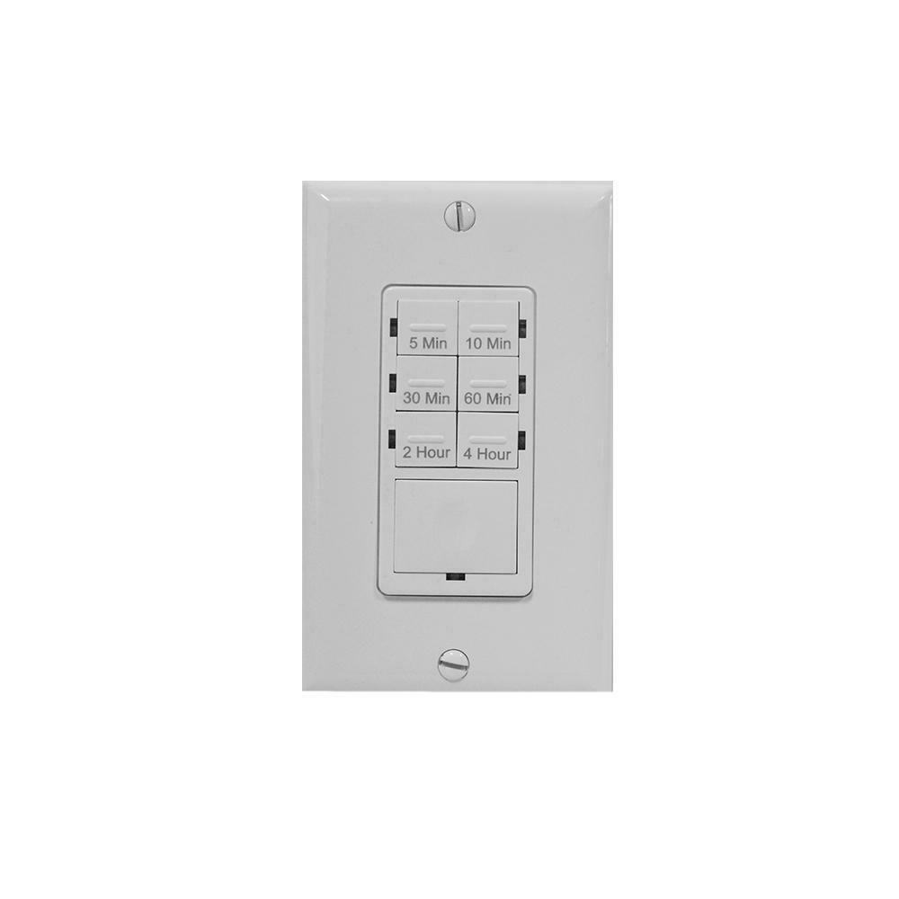 TORK 5-Minute to 4Hour Indoor In-Wall Countdown Digital Lighting Timer R5M4HW