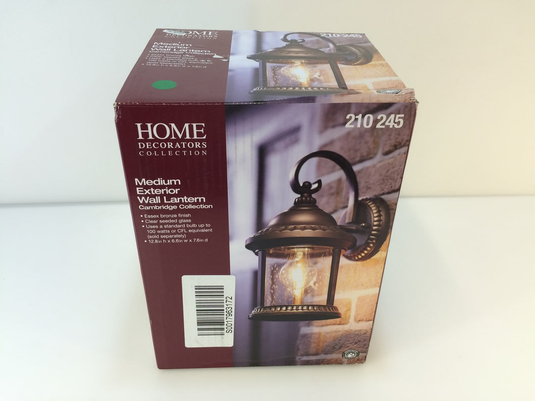 Home Decorators GEM1689AM-4 Cambridge Essex Bronze Medium Wall Lantern 210245