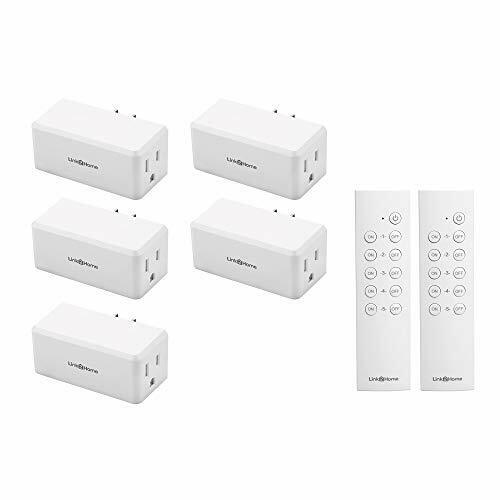 Link2Home Wireless Remote Control Outlet Switch w/ 5 RCVs and 2 Remotes EM-1001