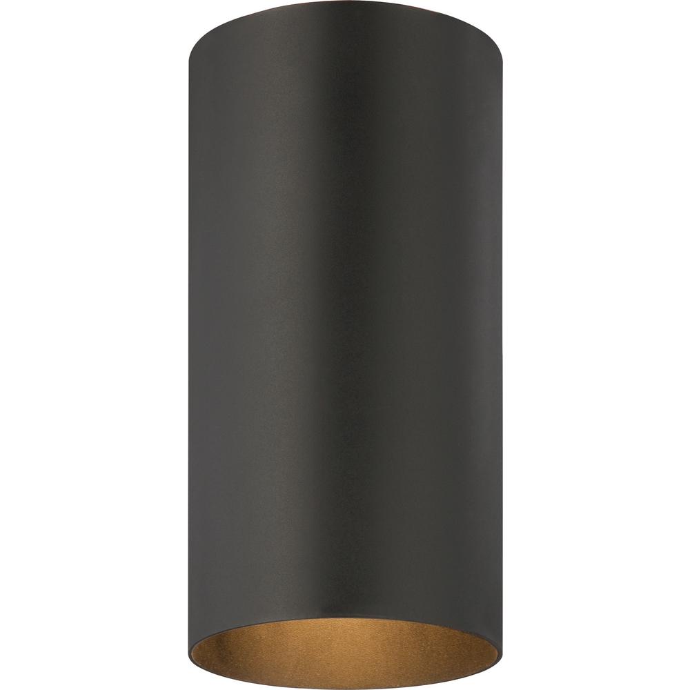 Volume Lighting 9616-5 1-Light Black Aluminum Flush Mount Ceiling Fixture