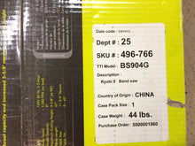 Load image into Gallery viewer, Ryobi BS904G 2.5 Amp 9 in. Band Saw in Green
