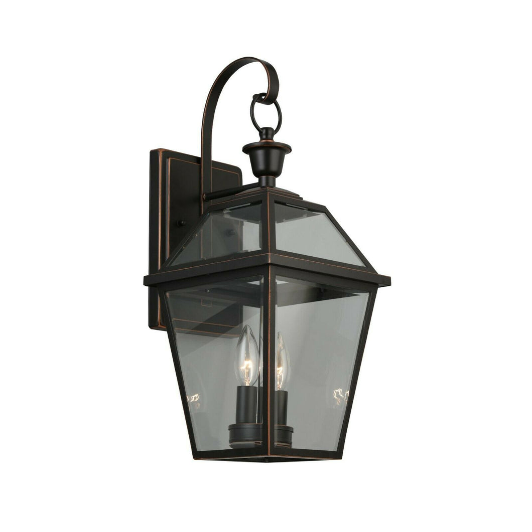 Home Decorators French Quarter Gas Style 2-Light Wall Lantern Sconce 1003542273