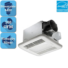Load image into Gallery viewer, Delta GBR100LED Breez GreenBuilder Series 100 CFM Ceiling Bathroom Exhaust Fan

