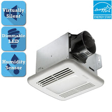 Load image into Gallery viewer, Delta GBR100HLED Breez GreenBuilder Series 100CFM Ceiling Bathroom Exhaust Fan
