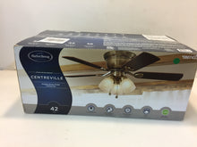 Load image into Gallery viewer, Harbor Breeze 40688 Centreville 42 Antique Brass Flush Mount Ceiling Fan 807433
