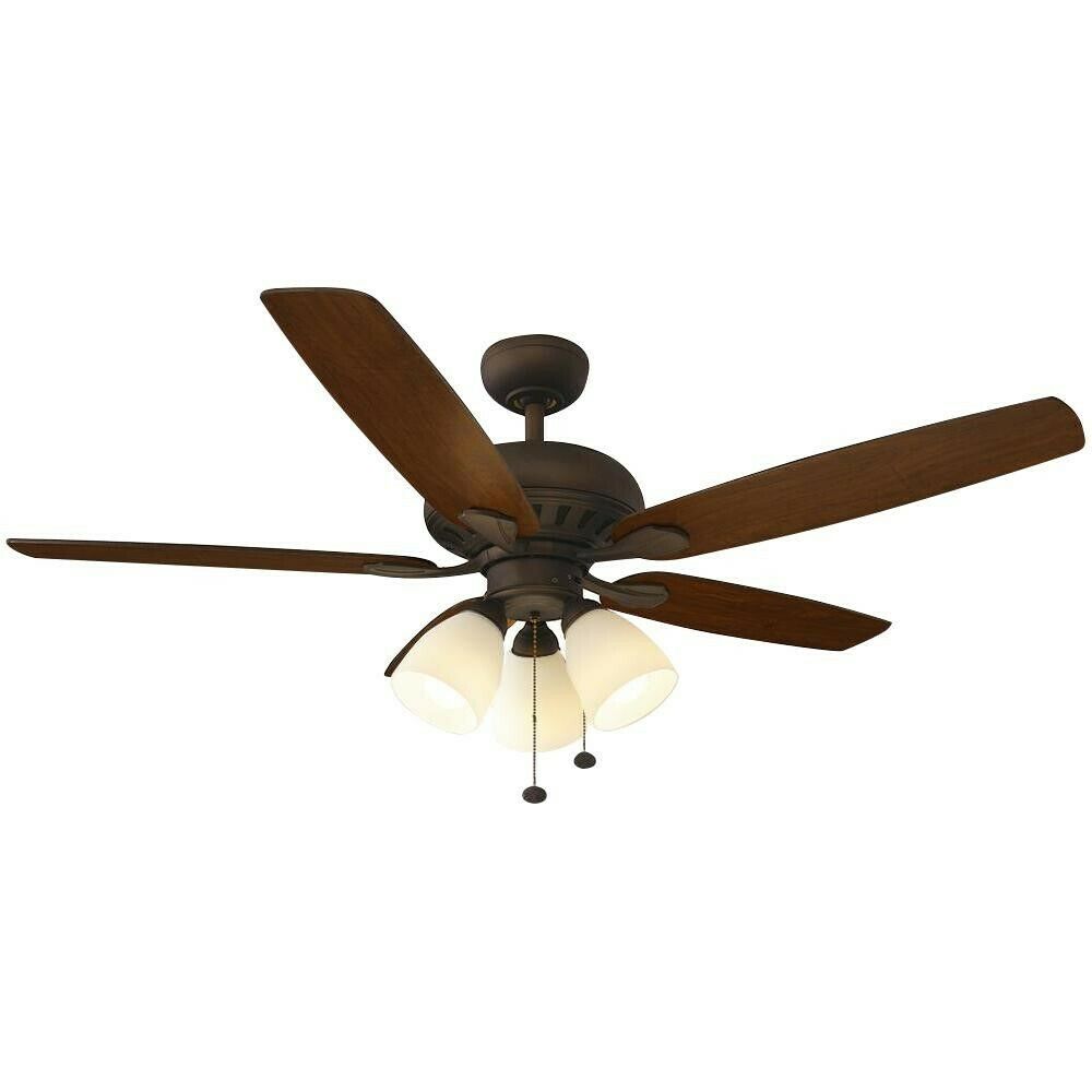 Hampton Bay Rockport 52 in. LED Oil Rubbed Bronze Ceiling Fan 51751