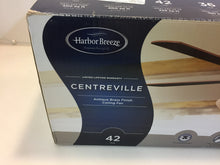 Load image into Gallery viewer, Harbor Breeze 40688 Centreville 42 Antique Brass Flush Mount Ceiling Fan 807433
