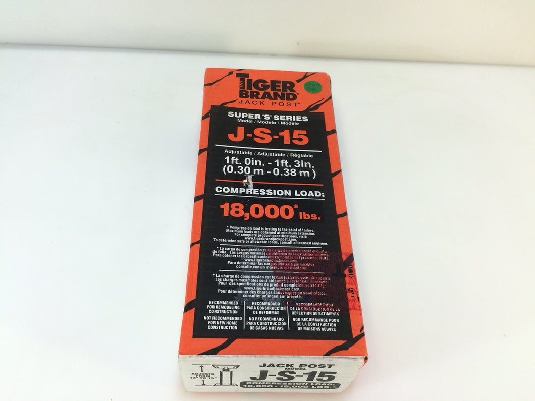 Tiger Brand J-S-15 Super S 15 in. Jack Post