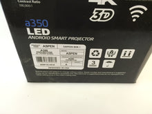 Load image into Gallery viewer, Aspen Projection A350 3D Optimized Light Full HDMI LED Android Smart Projector
