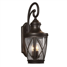 Load image into Gallery viewer, allen + roth 39427 Castine 23.75-in H Rubbed Bronze Outdoor Wall Light 398464
