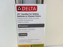 Load image into Gallery viewer, Delta SDBR009-BN-R Silverton 20&quot; Handles for Shower &amp; Bathtub Door Nickel
