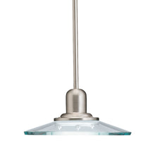 Load image into Gallery viewer, Kichler Galileo 10&quot; LED Mini Pendant Clear Glass Lighting Brushed Nickel 810298
