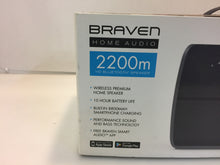 Load image into Gallery viewer, Braven B2200MSD 2200m Portable Bluetooth Speaker, Graphite / Dark Gray
