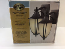 Load image into Gallery viewer, (2-Pack) Hampton Bay ESS1691M 1-Light Rustic Iron Wall-Mount Lantern 196629
