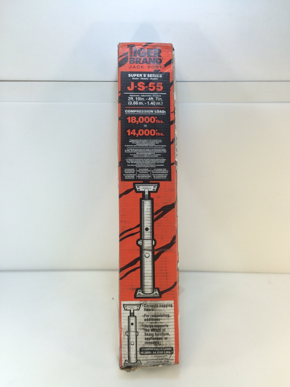 Tiger Brand J-S-55 Super S Series 2ft 10in to 4ft 7in Jack Post