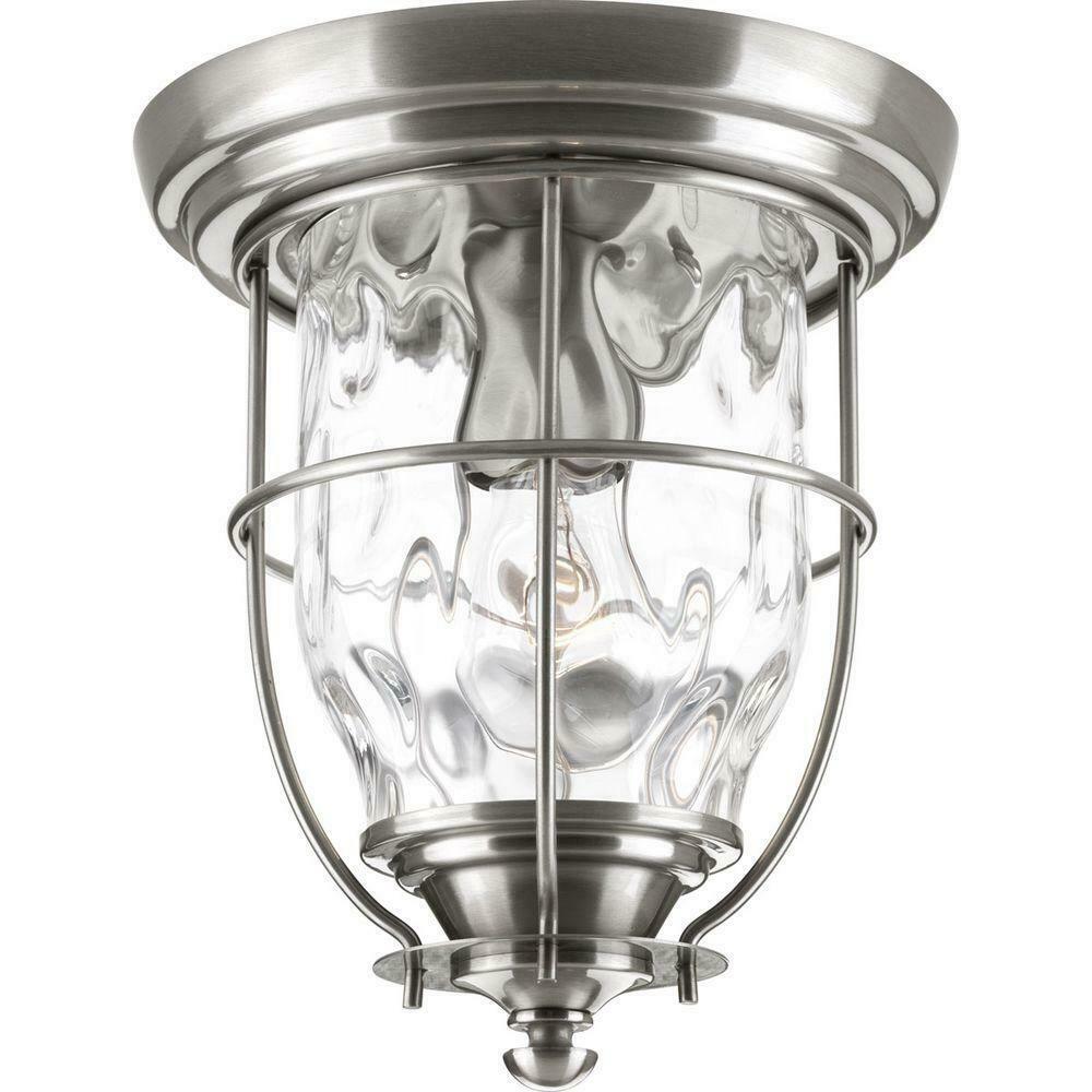 Progress Lighting Beacon Stainless Steel Outdoor Flushmount P6027-135DI