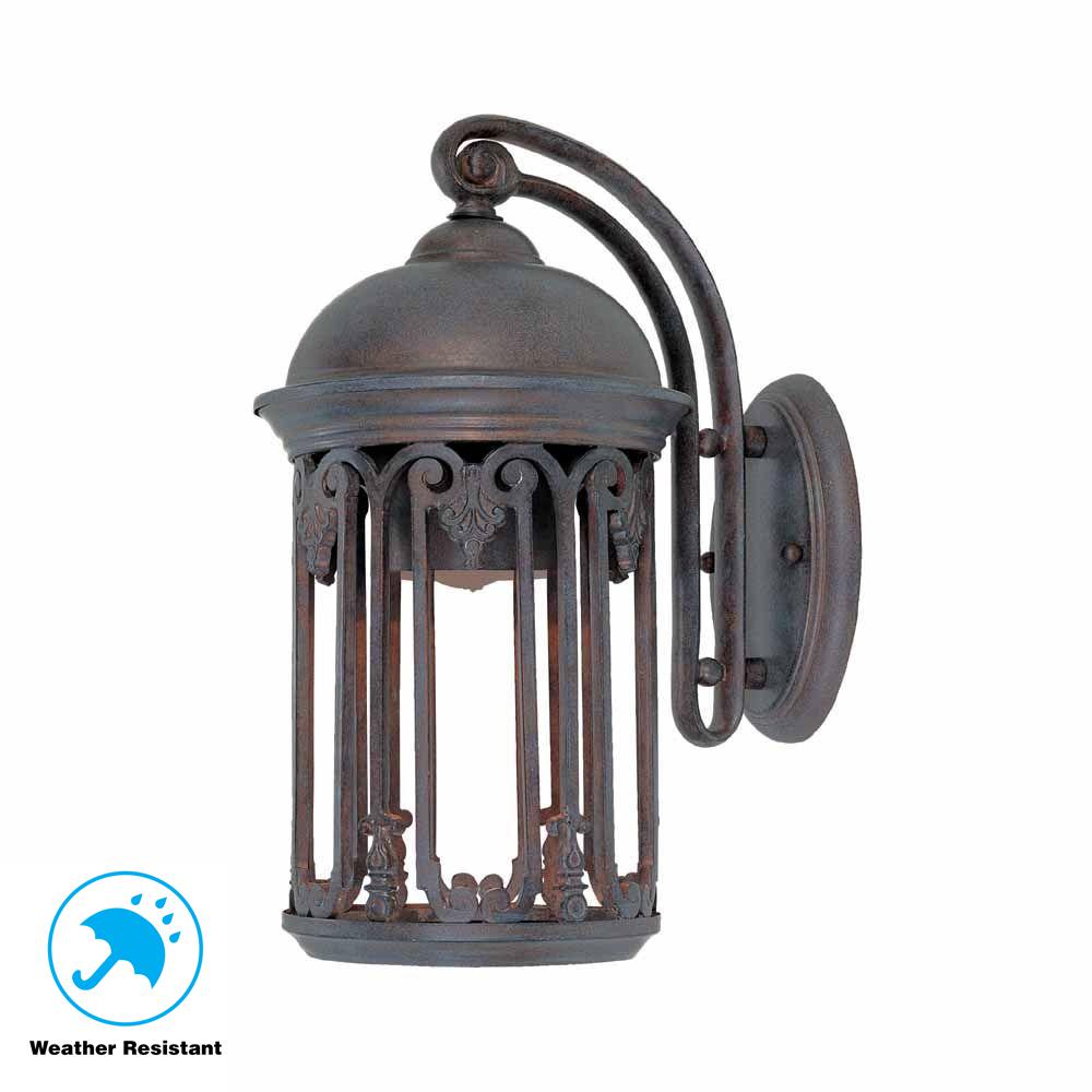 World Imports Dark Sky 7 in. Old Bronze Outdoor Wall Sconce 9712-19