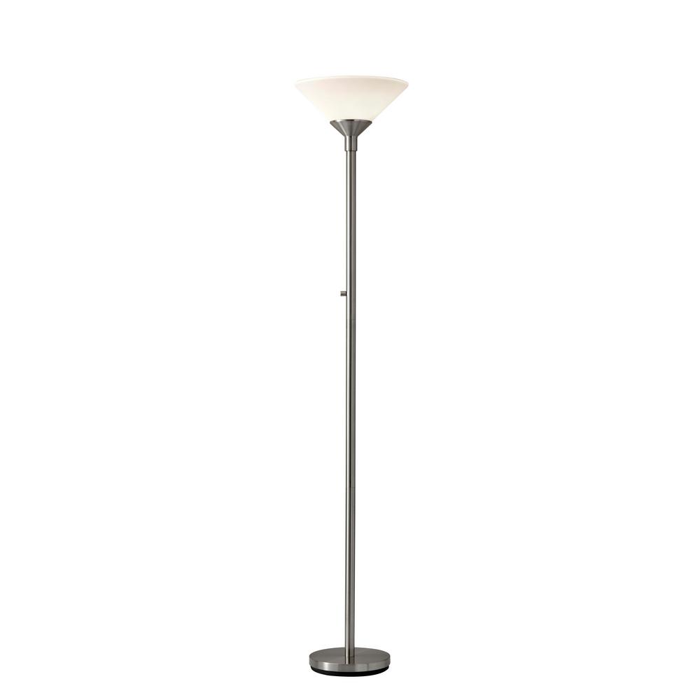 Adesso Aries 73 in. Steel Aries Torchiere Floor Lamp 7500-22