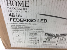 Load image into Gallery viewer, Home Decorators SW1618MBK Federigo 48&quot; LED Indoor Matte Black Ceiling Fan
